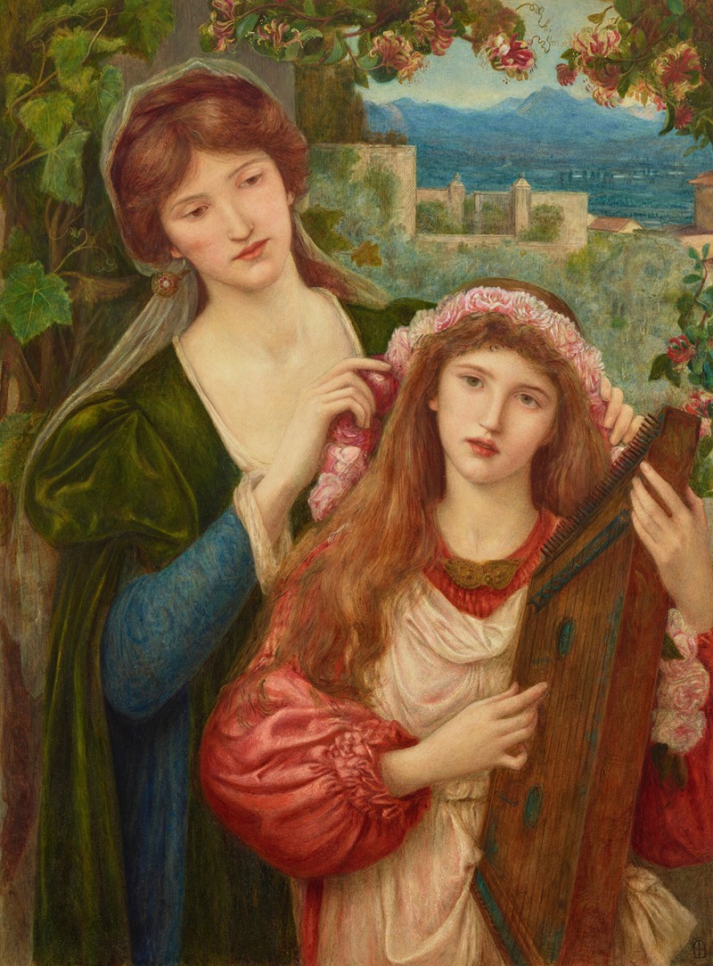 Marie Spartali Stillman - The Childhood of Saint Cecily