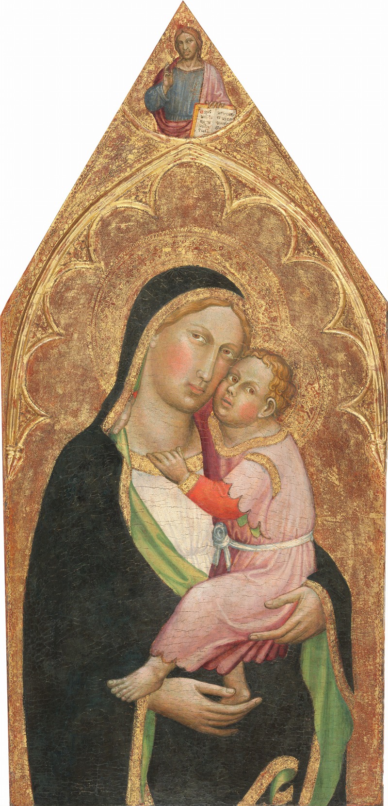 Martino di Bartolomeo di Biago - Madonna and Child, with the Blessing Christ