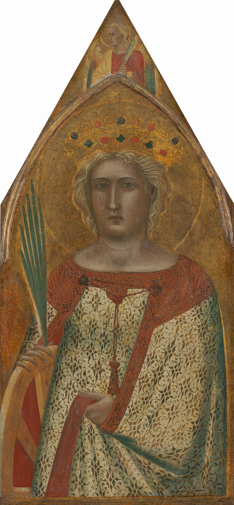 Pietro Lorenzetti - Saint Catherine of Alexandria, with an Angel