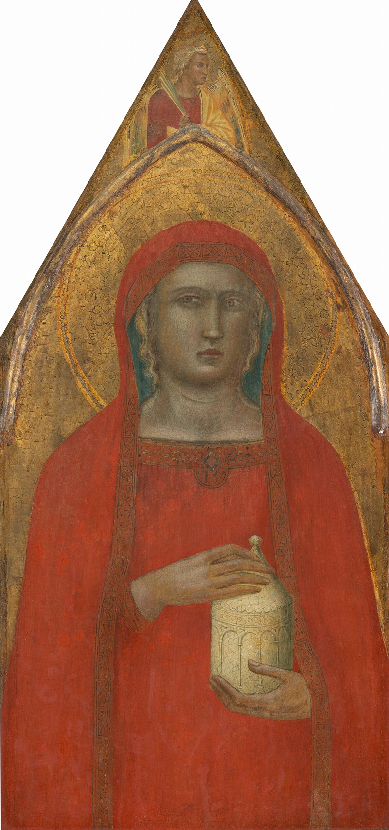 Pietro Lorenzetti - Saint Mary Magdalene, with an Angel