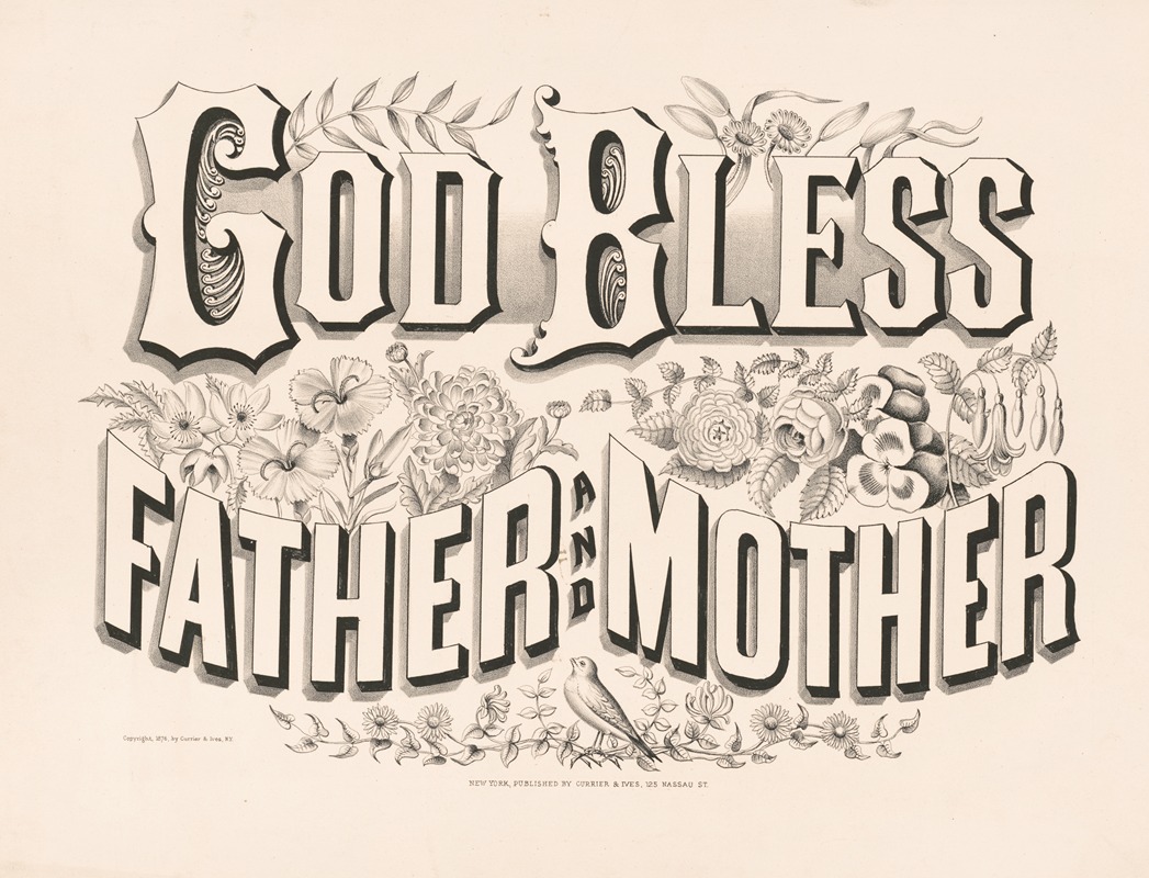 Currier & Ives. - God bless father and mother