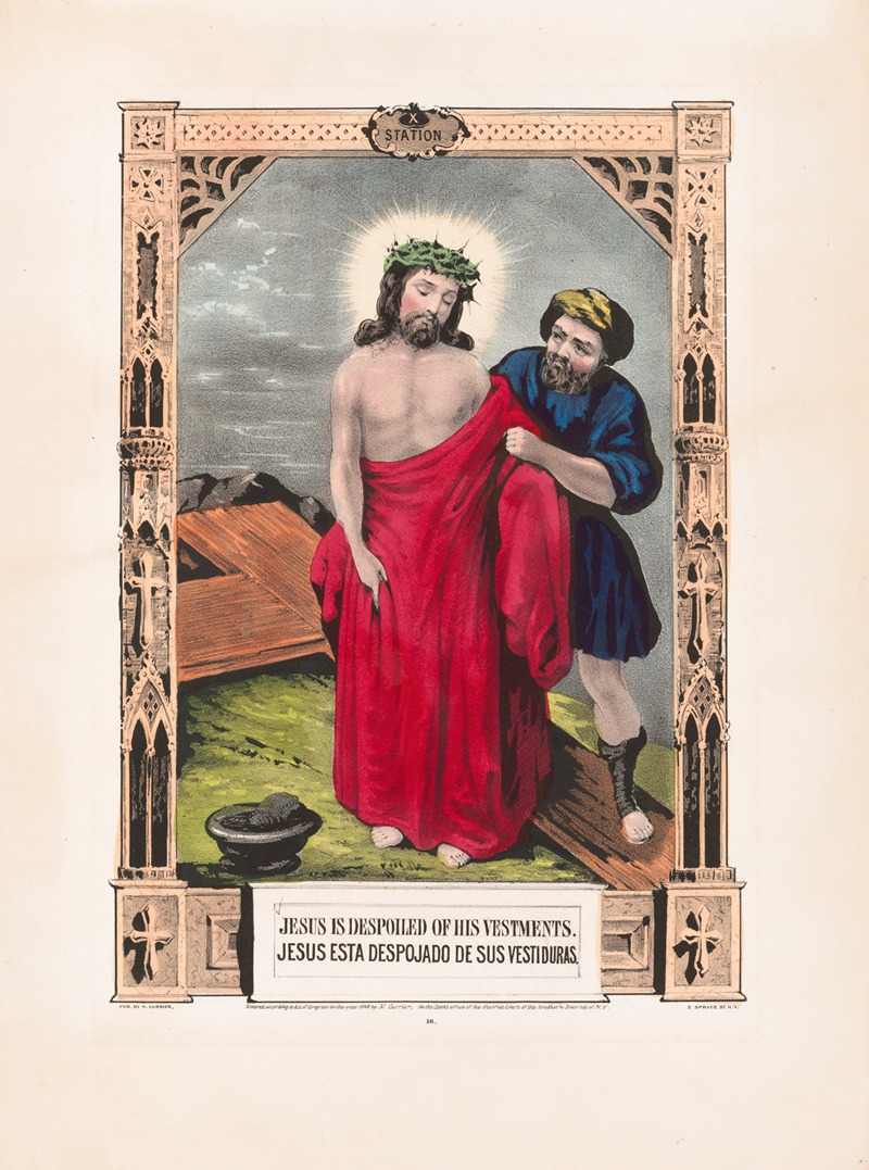 Currier & Ives. - Jesus is despoiled of his vestments