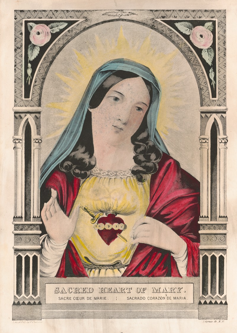 Currier & Ives. - Sacred heart of Mary