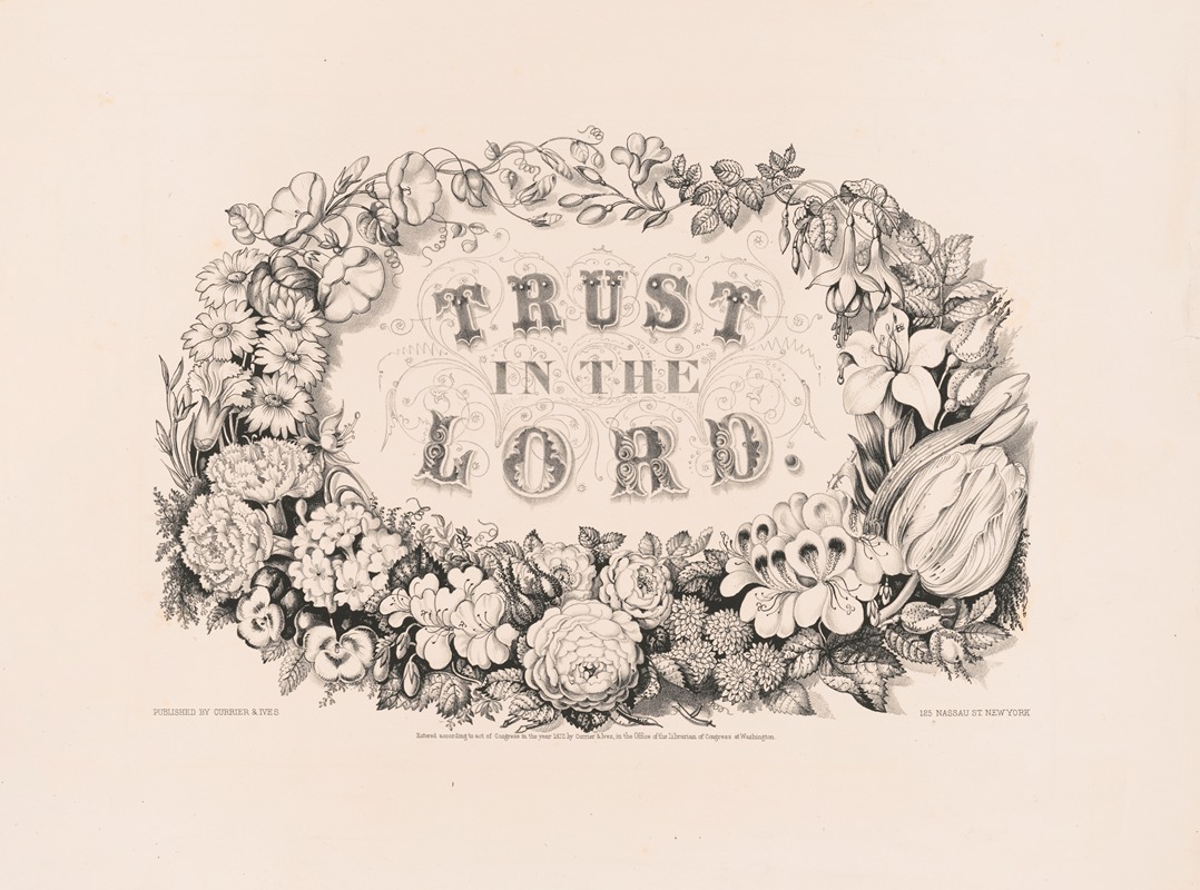 Currier & Ives. - Trust in the Lord