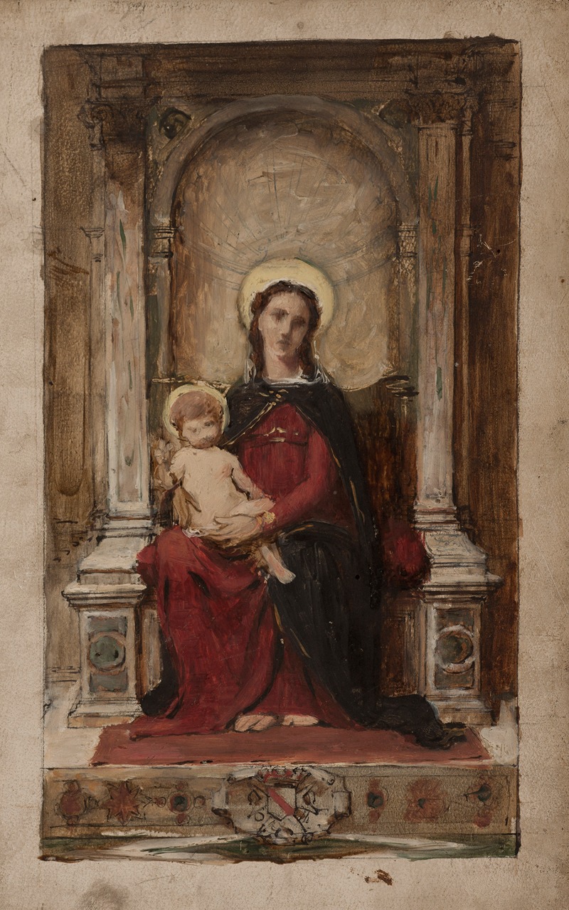 François Alfred Delobbe - Vierge à l’Enfant