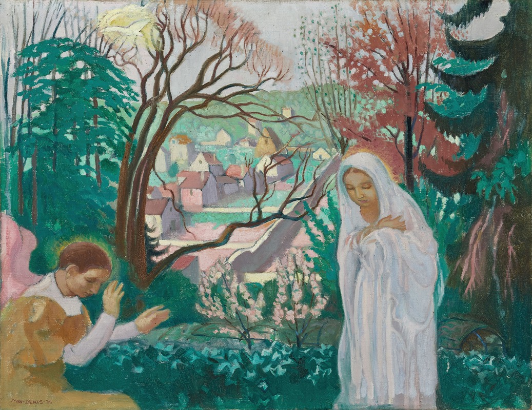 Maurice Denis - Annonciation au jardin printanier