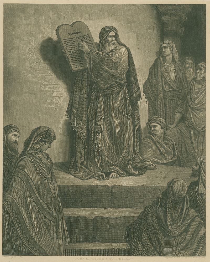 Gustave Doré - Ezra, the priest, reading the Law