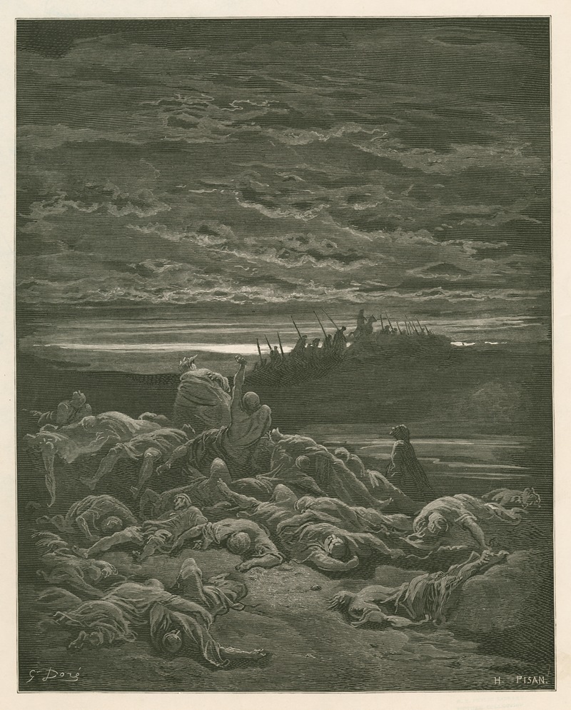 Gustave Doré - Mort des fils de Jérobaal