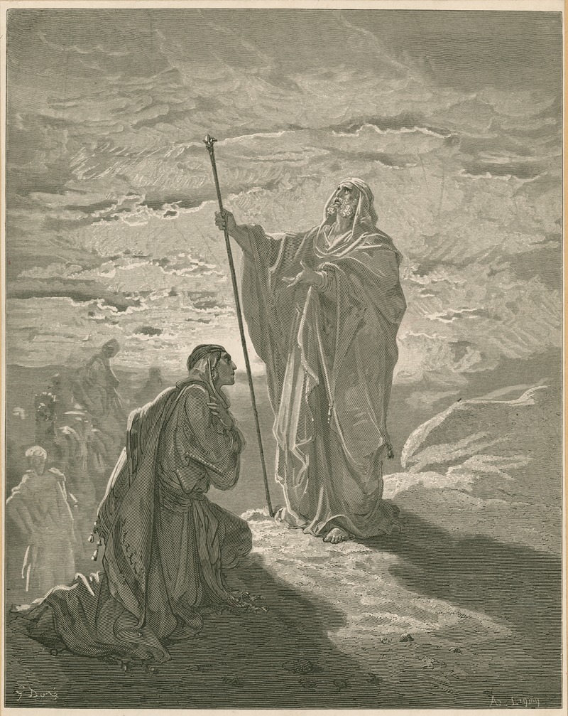 Gustave Doré - Samuel sacre Saül