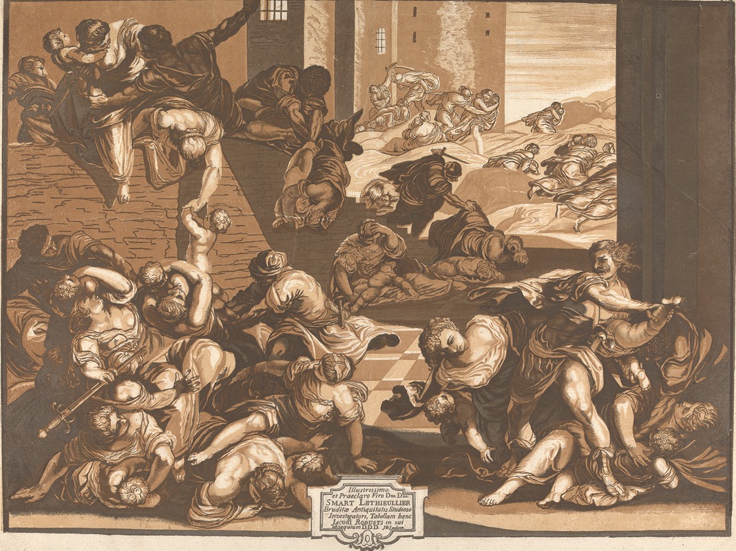 John Baptist Jackson - The Murder of the Innocents (after Jacopo Tintoretto)