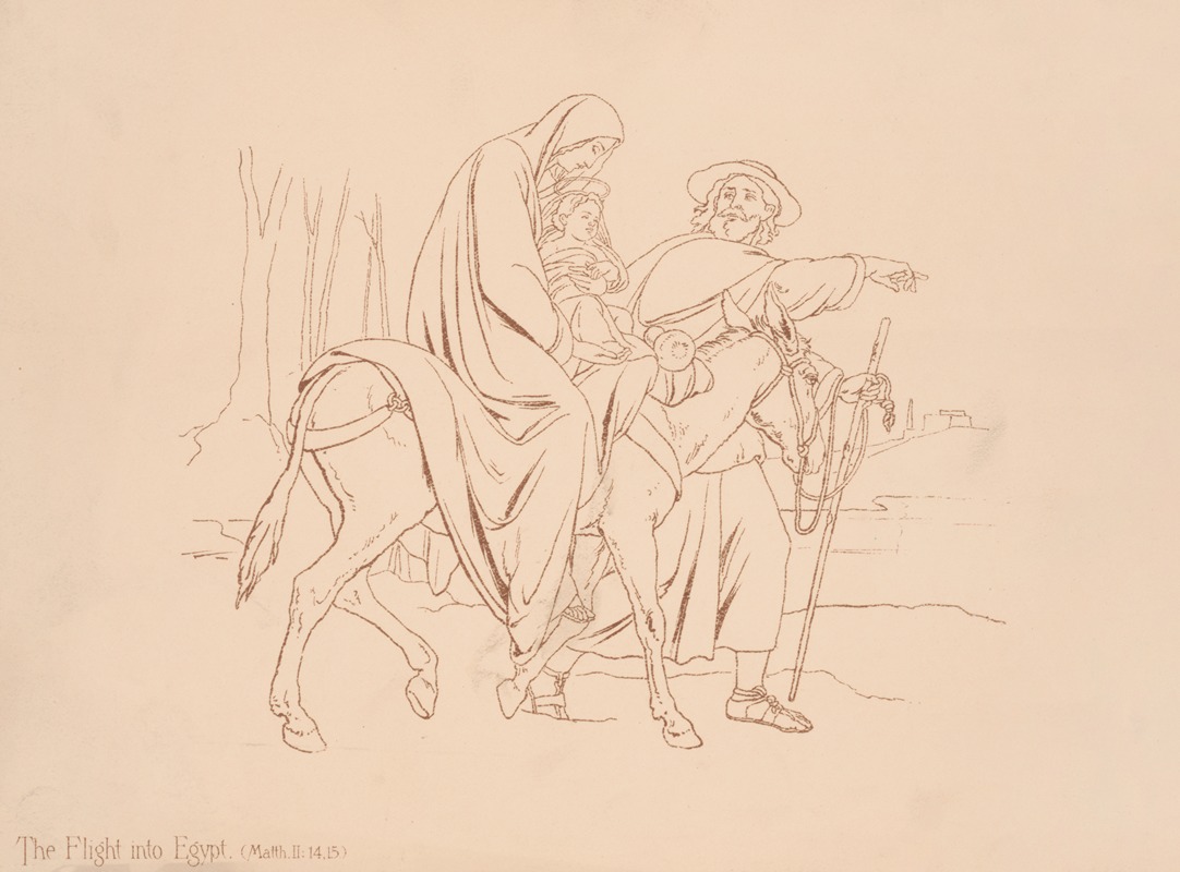 Louis Prang & Co. - The flight into Egypt (Matth. II;14.15)