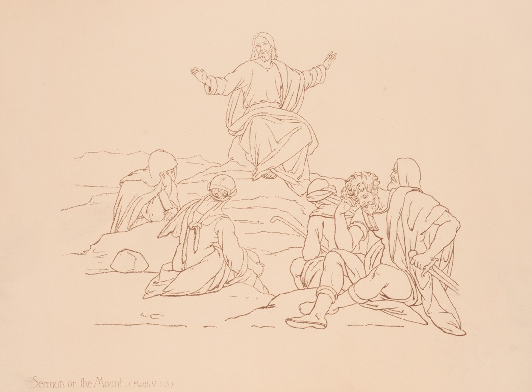 Louis Prang & Co. - The sermon on the mount (Matth. V;1-3)