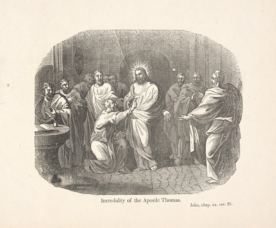 Alexander Anderson - Incredulity of the Apostle Thomas