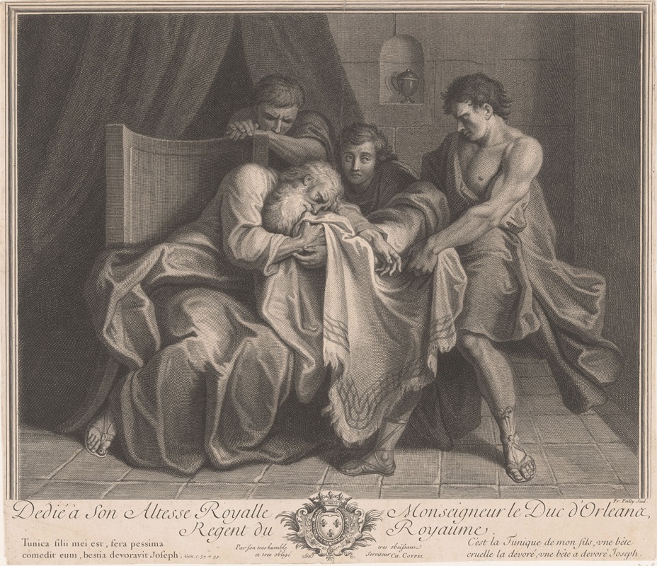 Francois de Poilly - Jacob is shown Joseph’s bloody garment