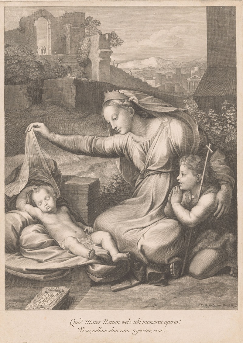 Francois de Poilly - Mary and John the Baptist with the sleeping Christ Child