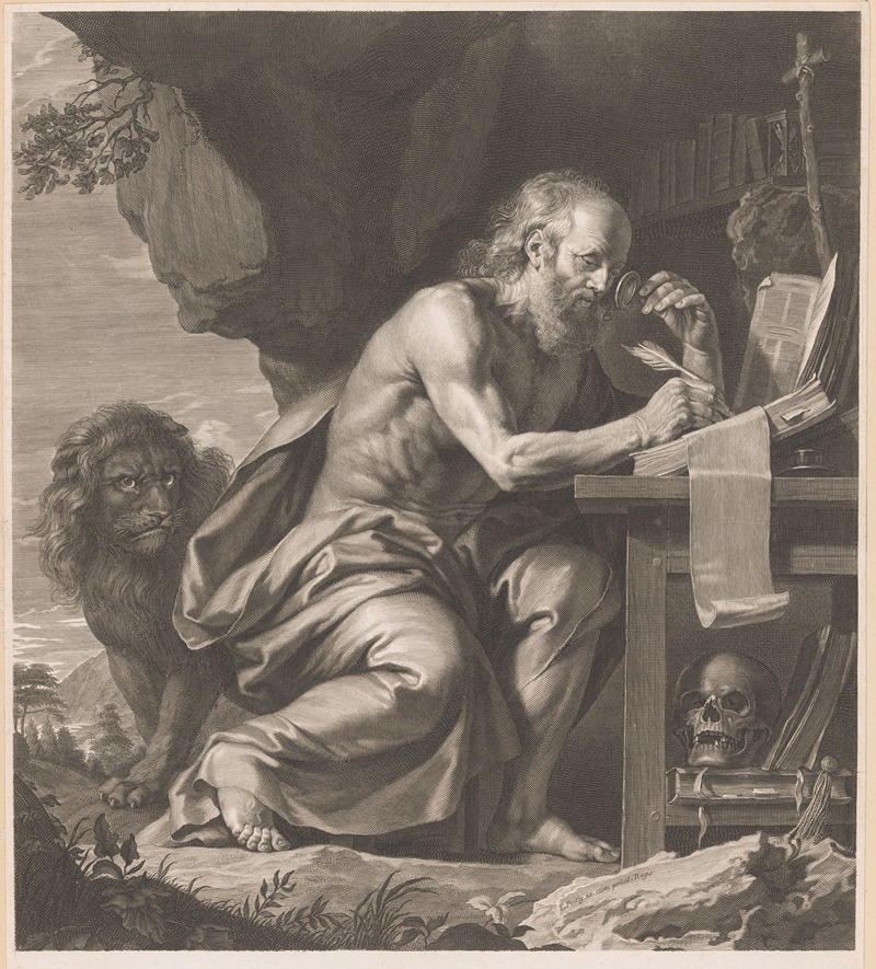 Francois de Poilly - Saint Jerome