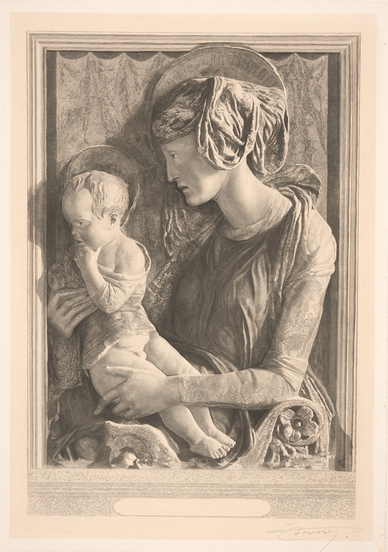 François-Eugène Burney - The Holy Virgin and the Infant Jesus