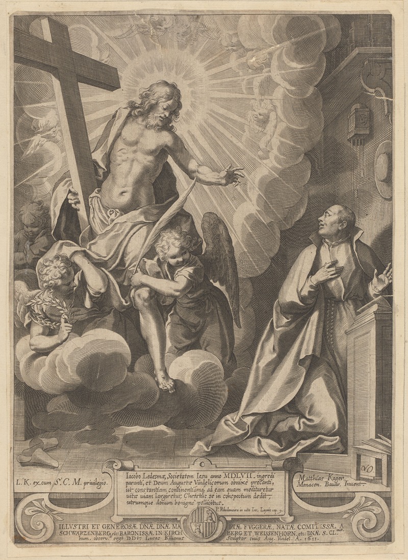 Lucas Kilian - Christ appears to the Jesuit Jacob Ledema