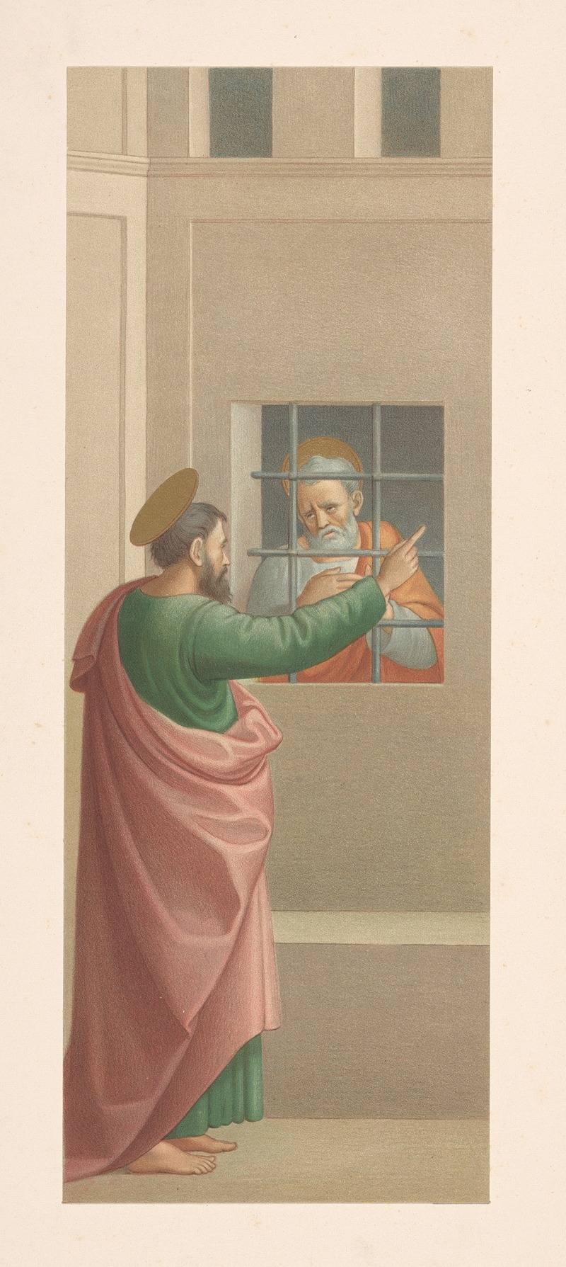 Storch & Kramer - S. Peter in prison, visited by S. Paul (after Filippo Lippi)