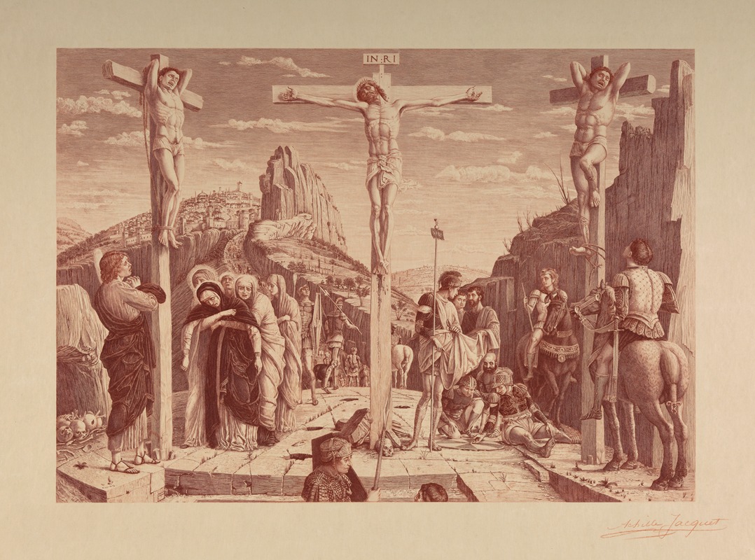Achille Jacquet - Christ crucified among thieves