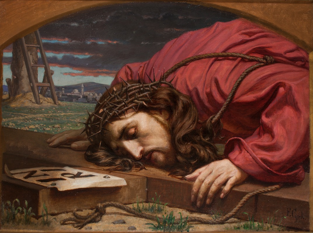 Florian Stanisław Cynk - Christ Kissing the Cross