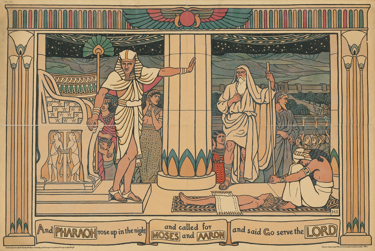 George Heywood Maunoir Sumner - And Pharao Rose Up in The Night and Called for Moses and Aaron and Said Go Serve The Lord