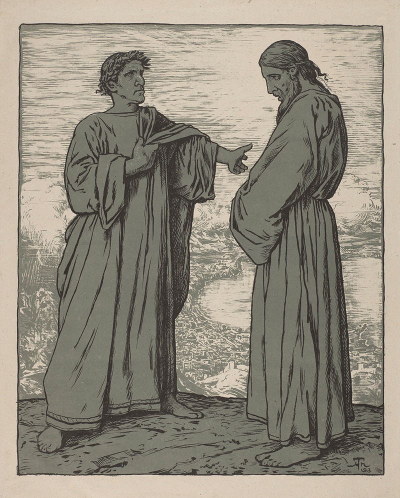 Hans Thoma - Temptation of Christ