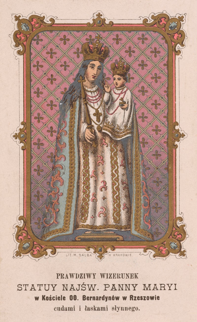 Marcin Salb - Matka Boska Rzeszowska w kościele OO. Bernardynów w Rzeszowie