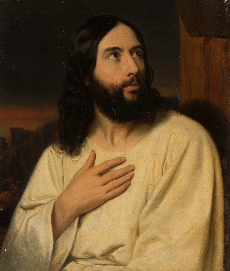 Marie Eugenie Gomier - Christ praying in the desert