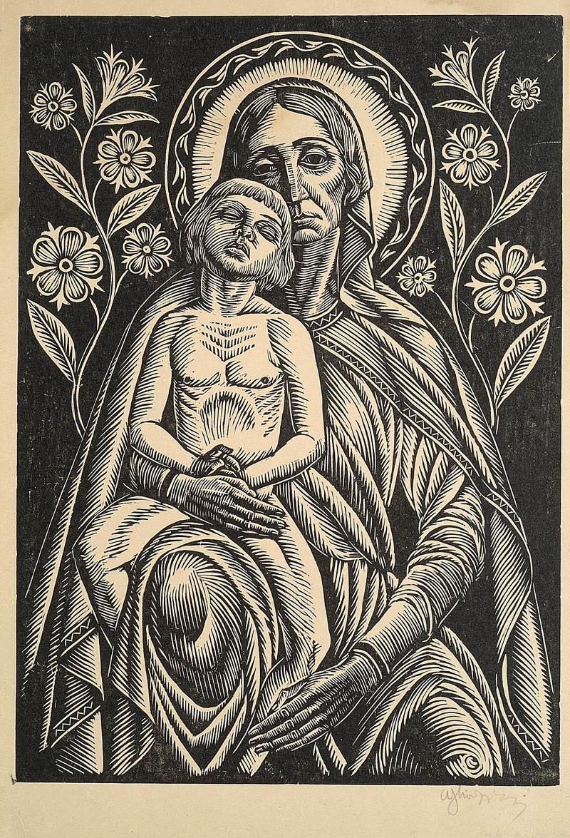 Władysław Skoczylas - Madonna w lelujach