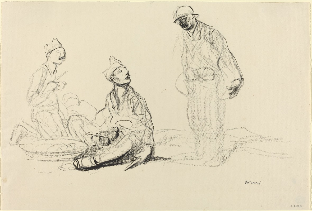 Jean-Louis Forain - Soldiers Preparing a Meal