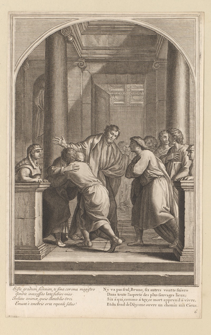 François Chauveau - Saint Bruno and some of his disciples renounce the world