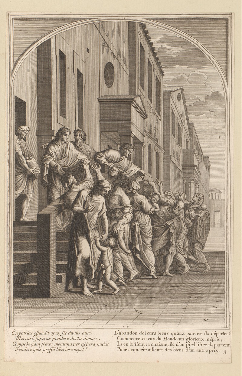François Chauveau - Saint Bruno and his companions distribute their goods among the poor