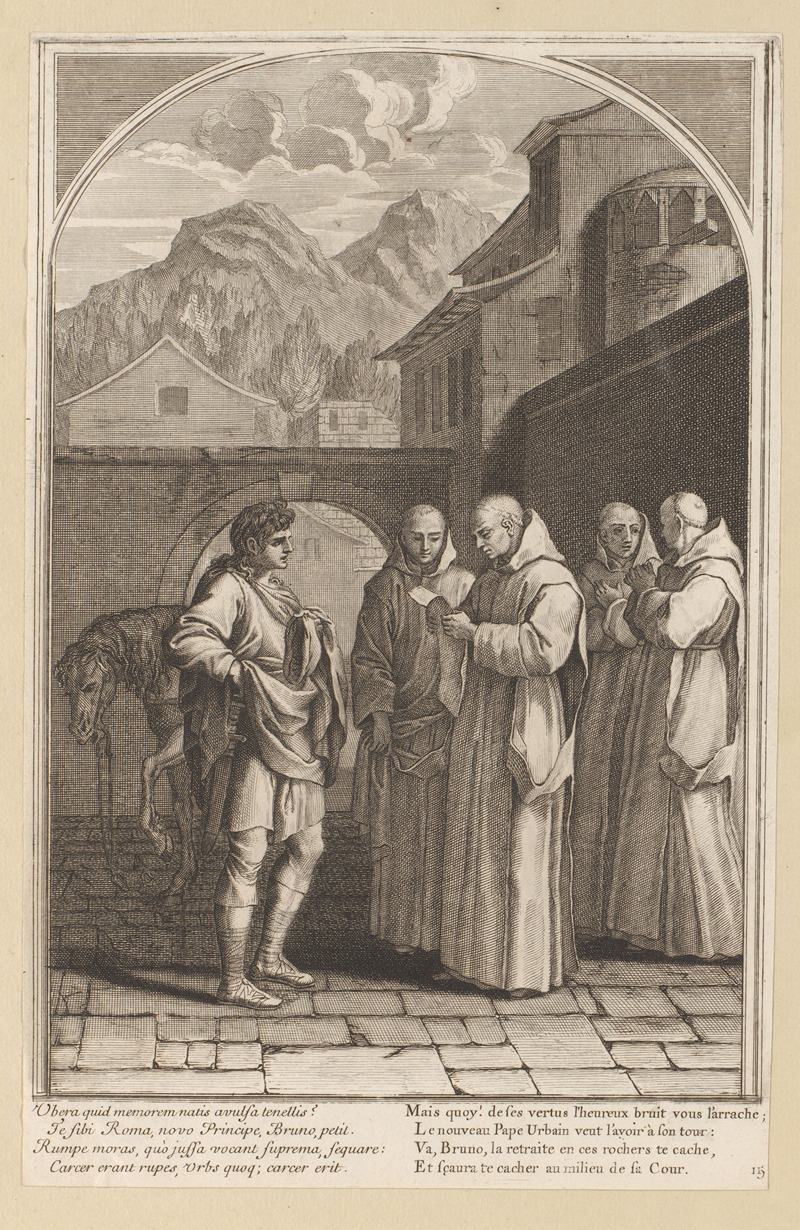 François Chauveau - Saint Bruno receives a message from Pope Urban II