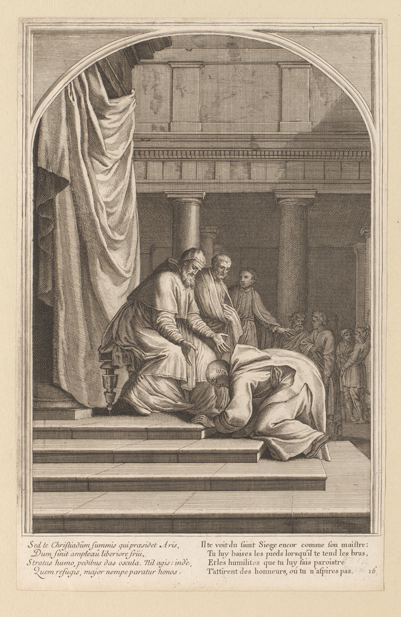 François Chauveau - Arrival of Saint Bruno in Rome at Urban II
