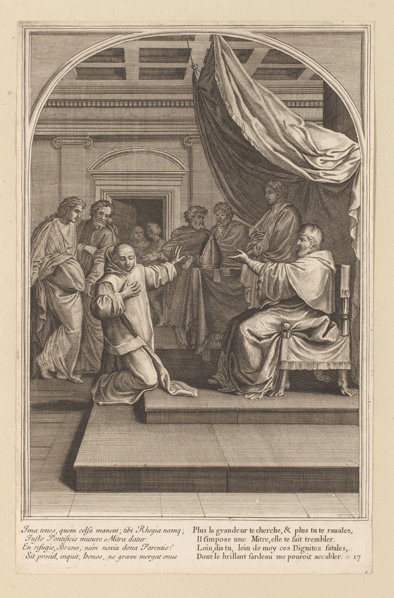 François Chauveau - Saint Bruno refuses the diocese of Reggio
