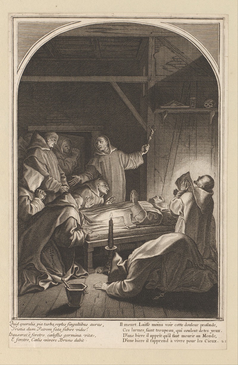 François Chauveau - Death of Saint Bruno