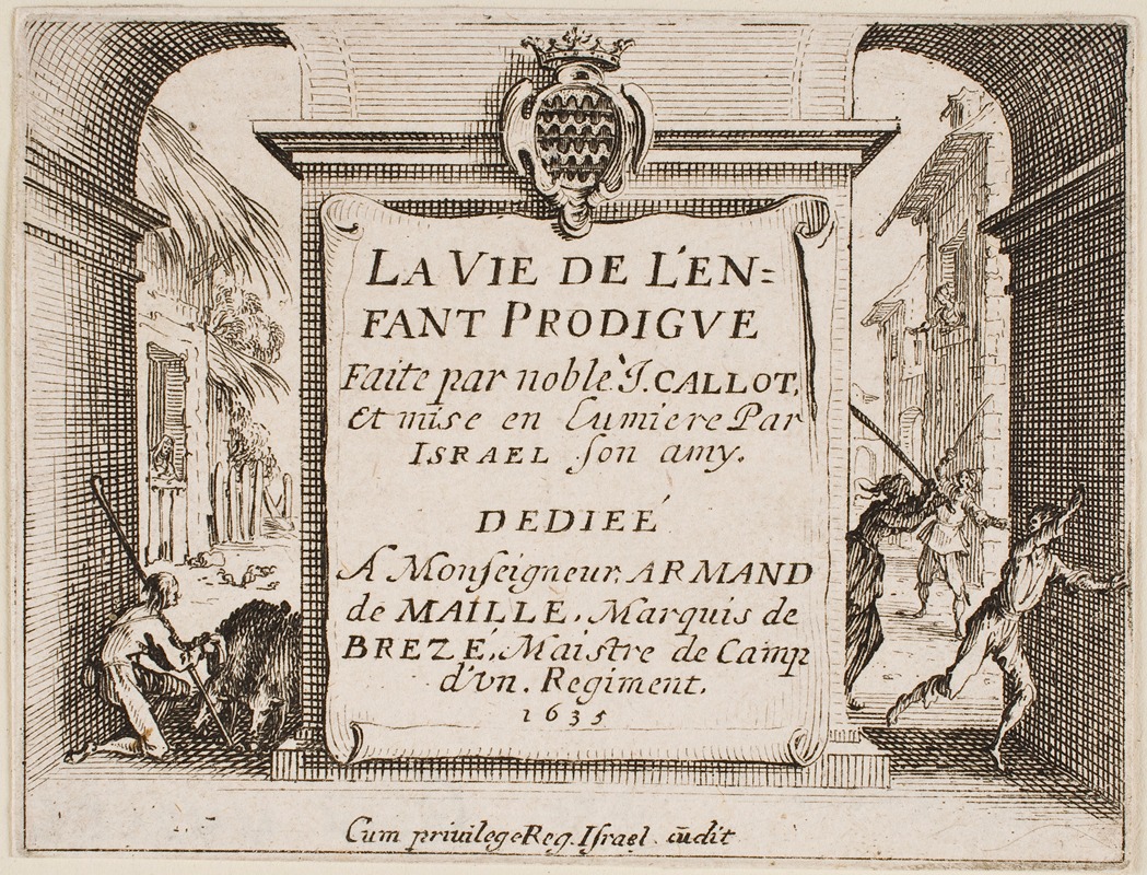 Jacques Callot - Frontispiece to ‘The Prodigal Son’