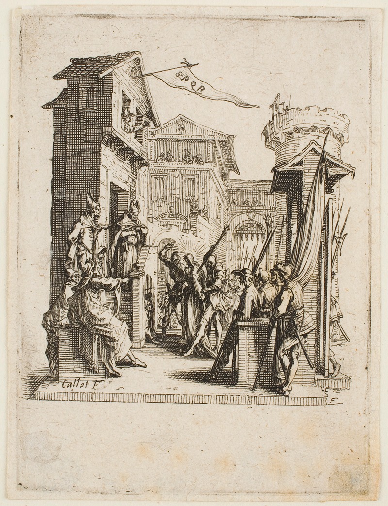 Jacques Callot - Jesus before Caiphas
