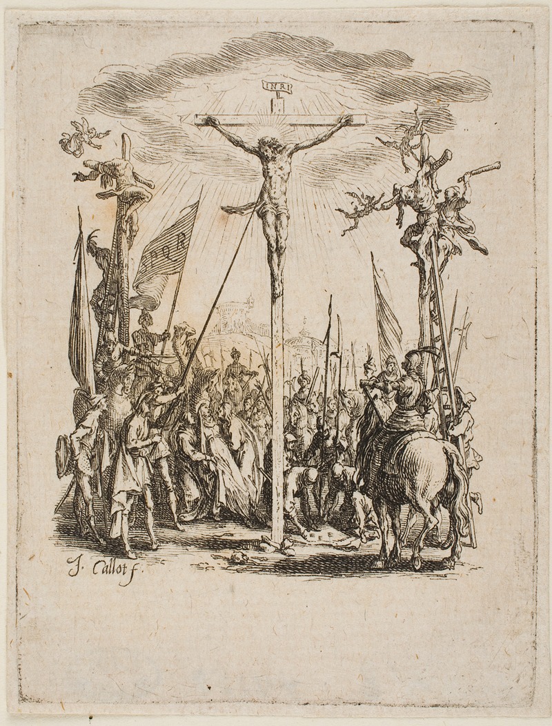 Jacques Callot - Jesus Is Pierced by a Lance