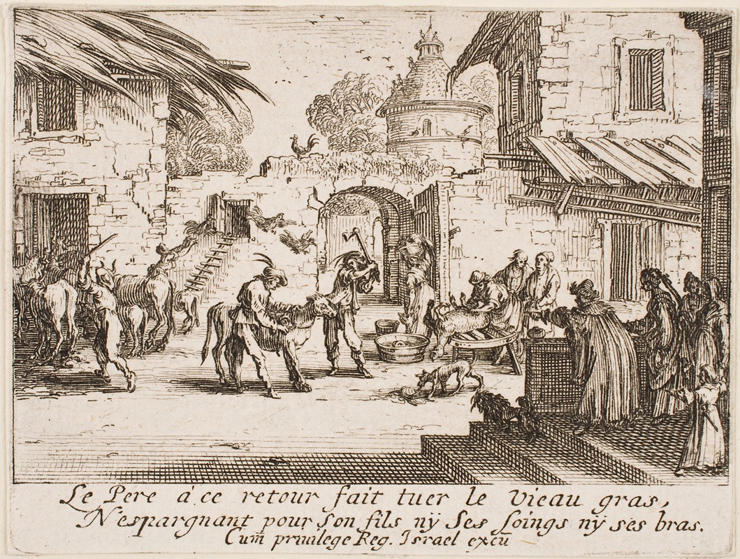 Jacques Callot - Killing the Fatted Calf
