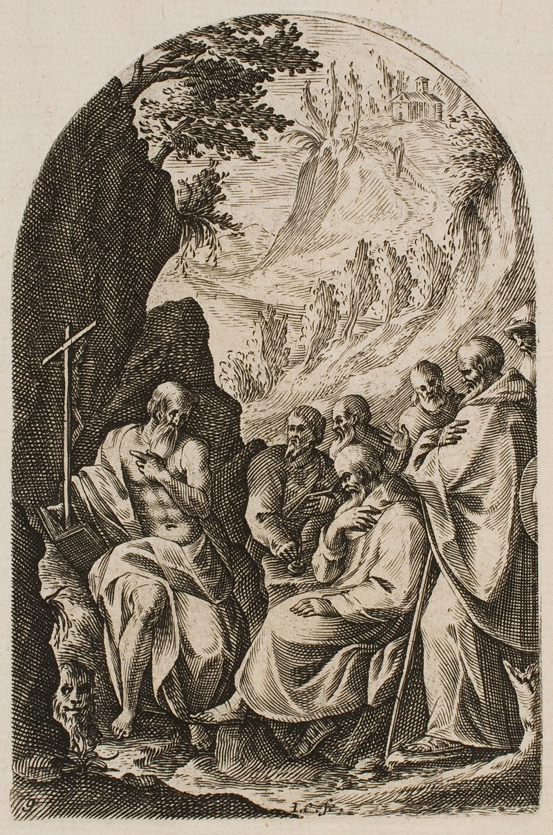 Jacques Callot - Saint Jerome Instructing His Disciples in the Desert