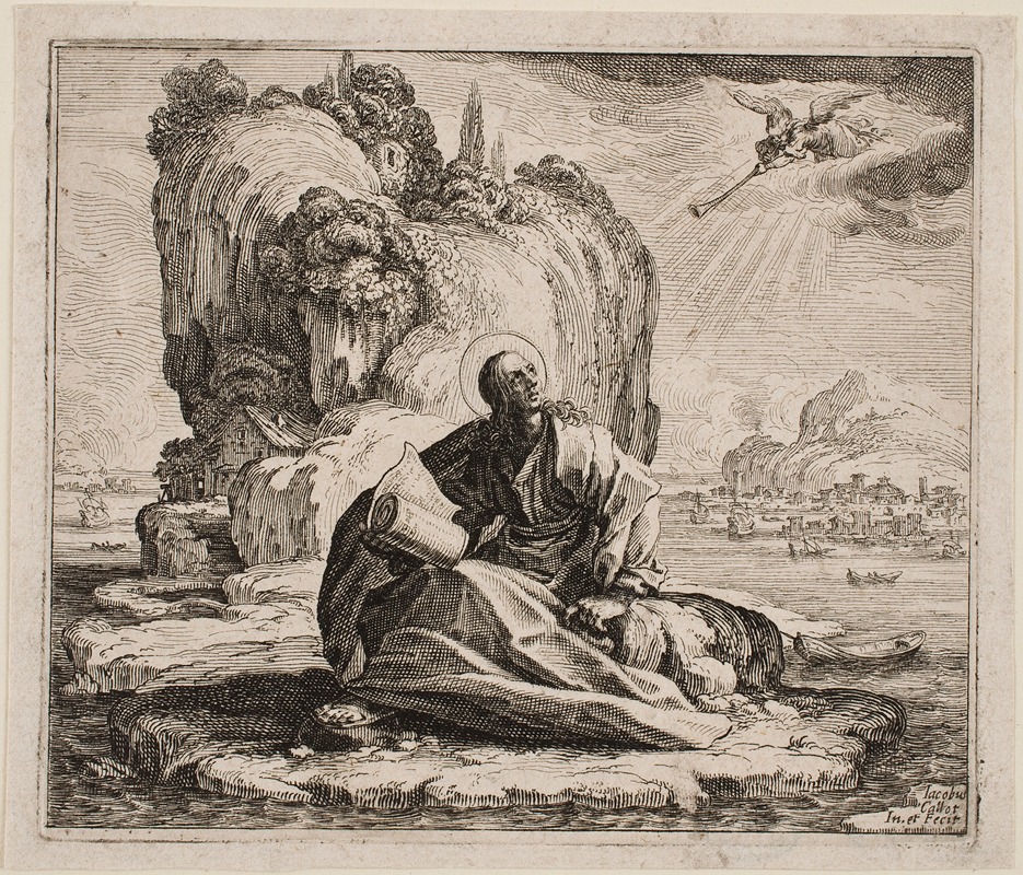 Jacques Callot - Saint John on the Island of Patmos
