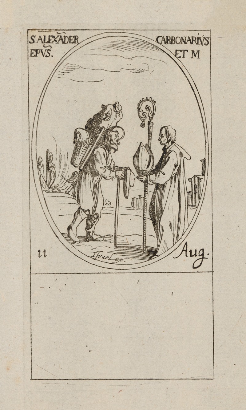 Jacques Callot - St. Alexander of Comana, Bishop and Martyr. 11 August