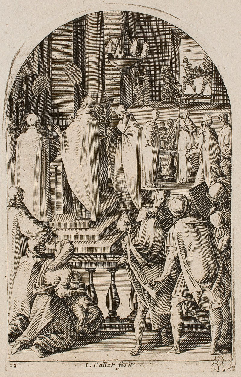Jacques Callot - St. Basil Celebrating the Sacrifice of the Mass
