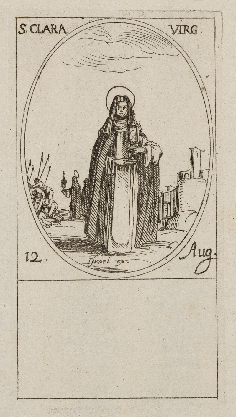 Jacques Callot - St. Clara, Virgin. 12 August