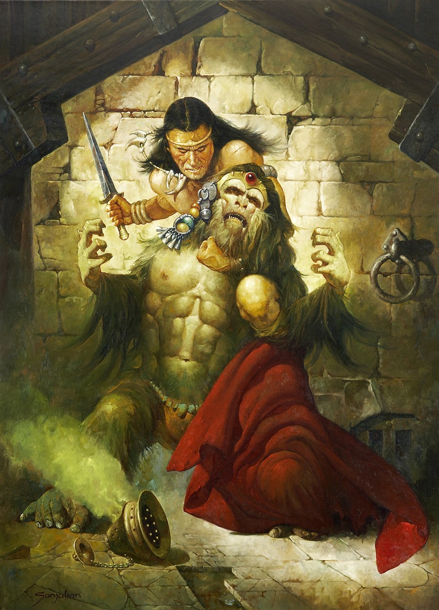 Rogues in the House Conan by Sanjulian (Manuel Perez Clemente) - Artvee