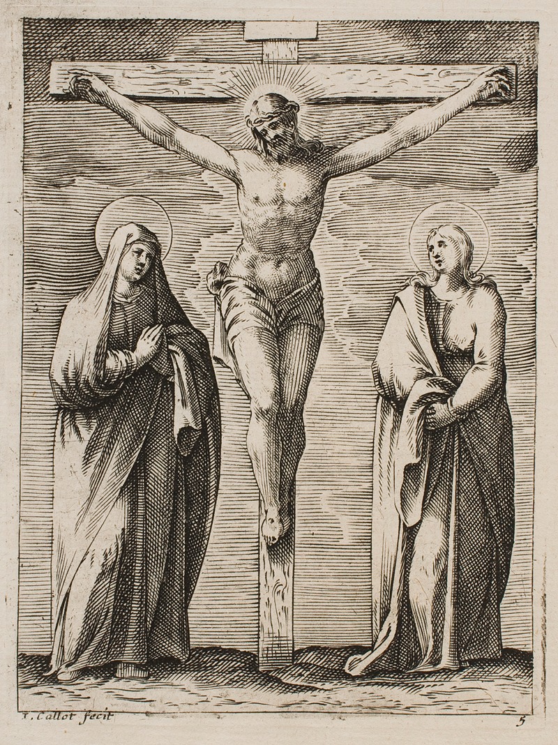 Jacques Callot - The Blessed Virgin and Saint John at the Foot of the Cross