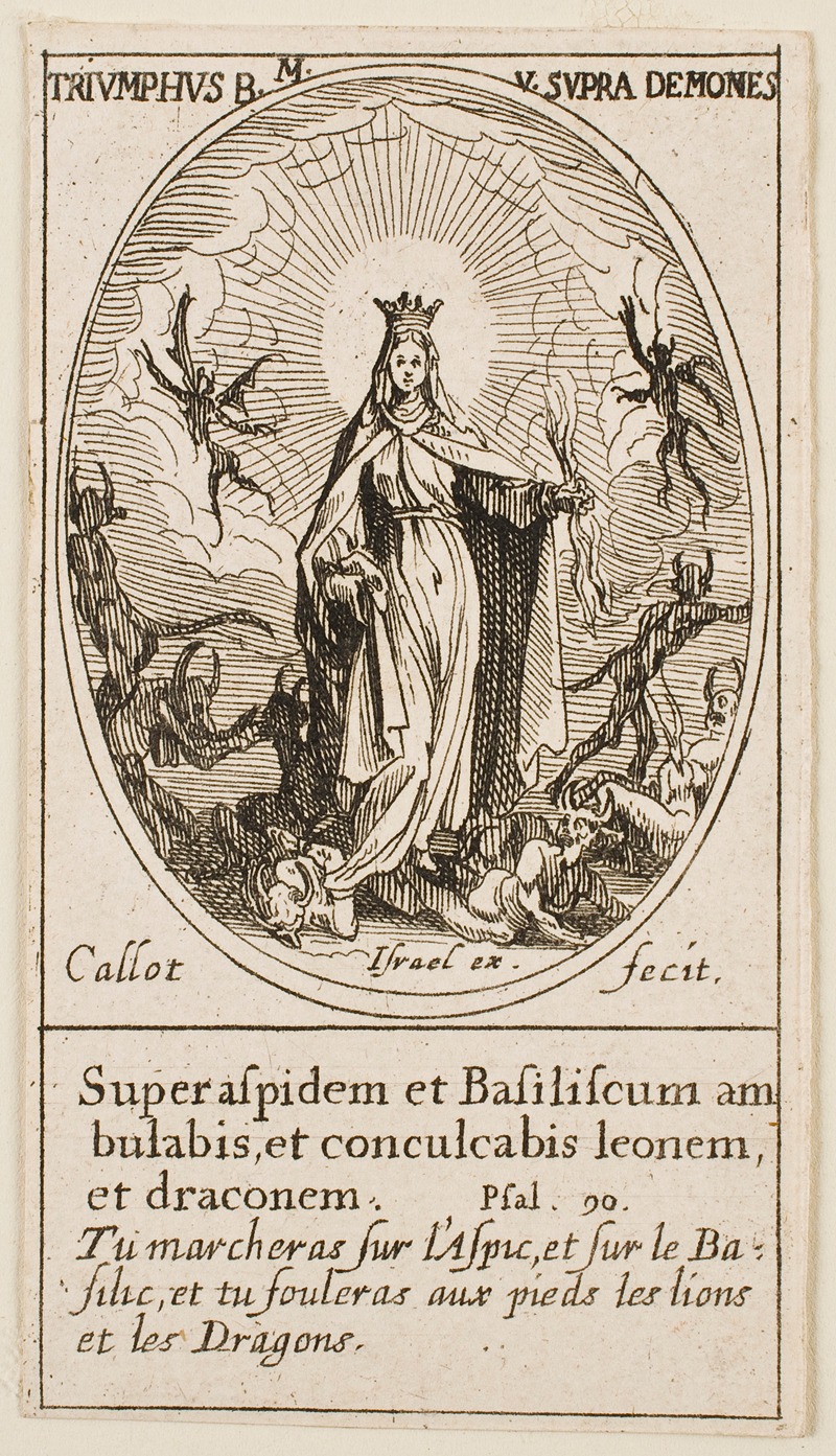 Jacques Callot - The Blessed Virgin Mary Triumphant over Demons