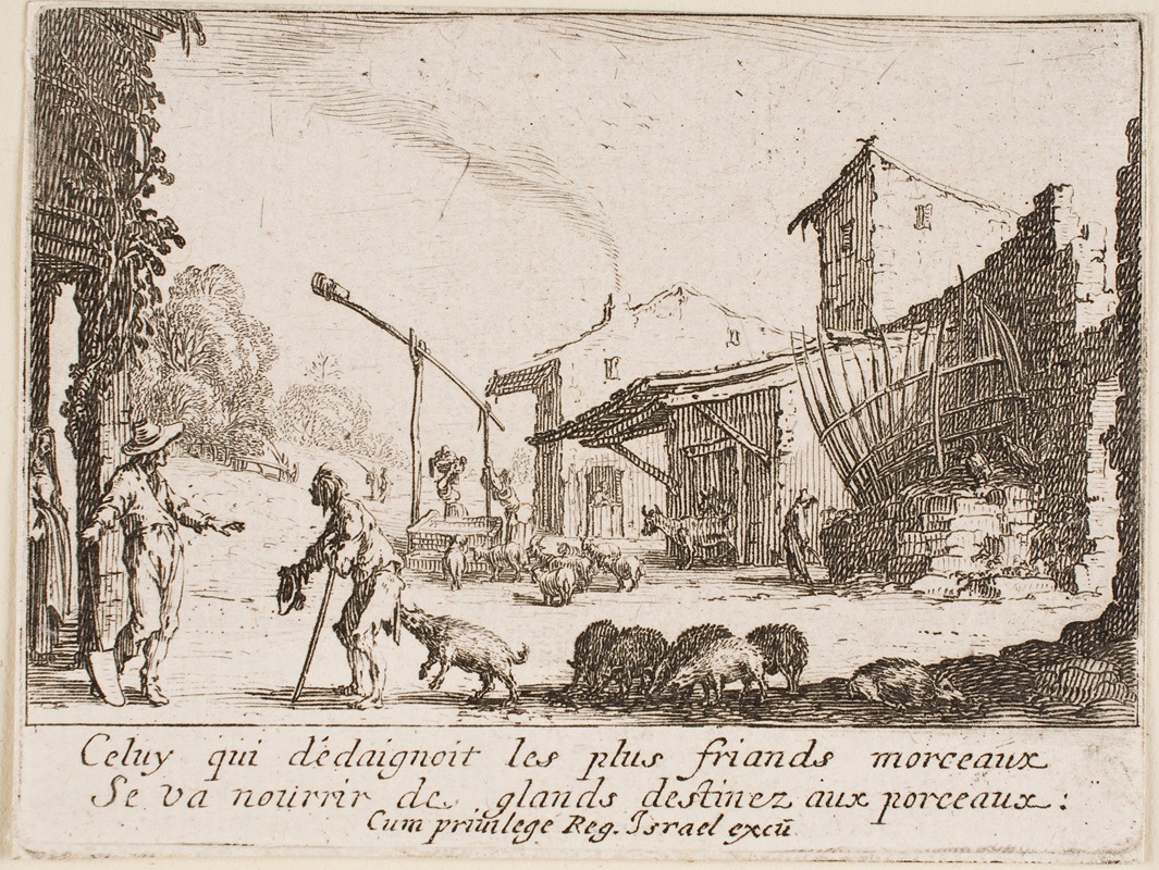 Jacques Callot - The Prodigal Son Tends the Swine